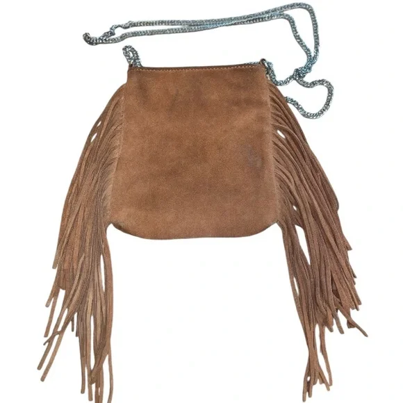 Ecote suede leather fringe crossbody - Picture 6 of 11